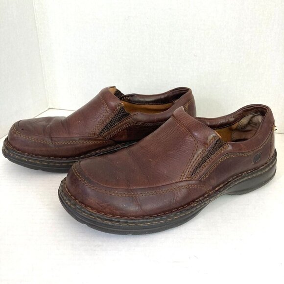Born Blast II Slip On Leather Loafers Mens Size 10 M Mahogany Brown M6663 Shoes - Picture 2 of 13